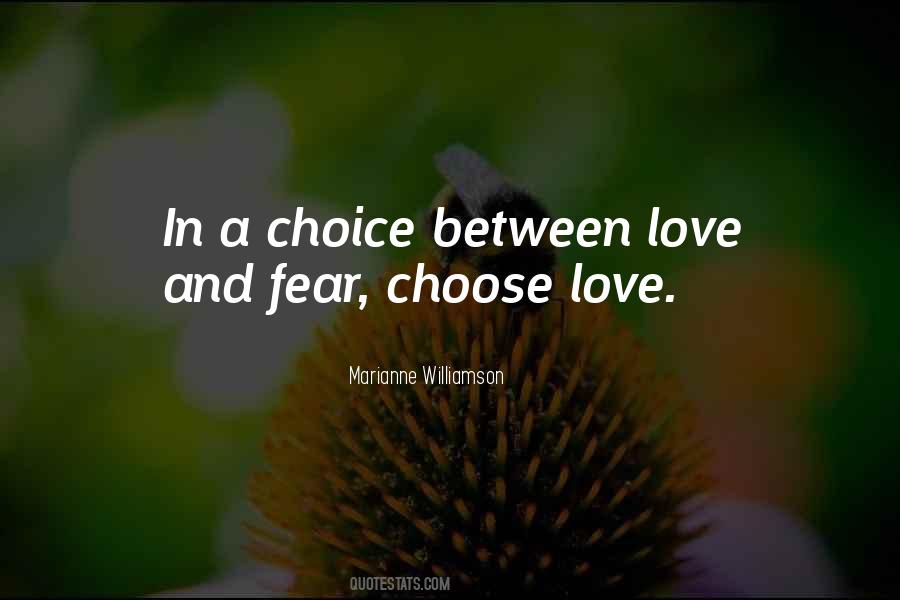 Quotes About Choice In Love #291961