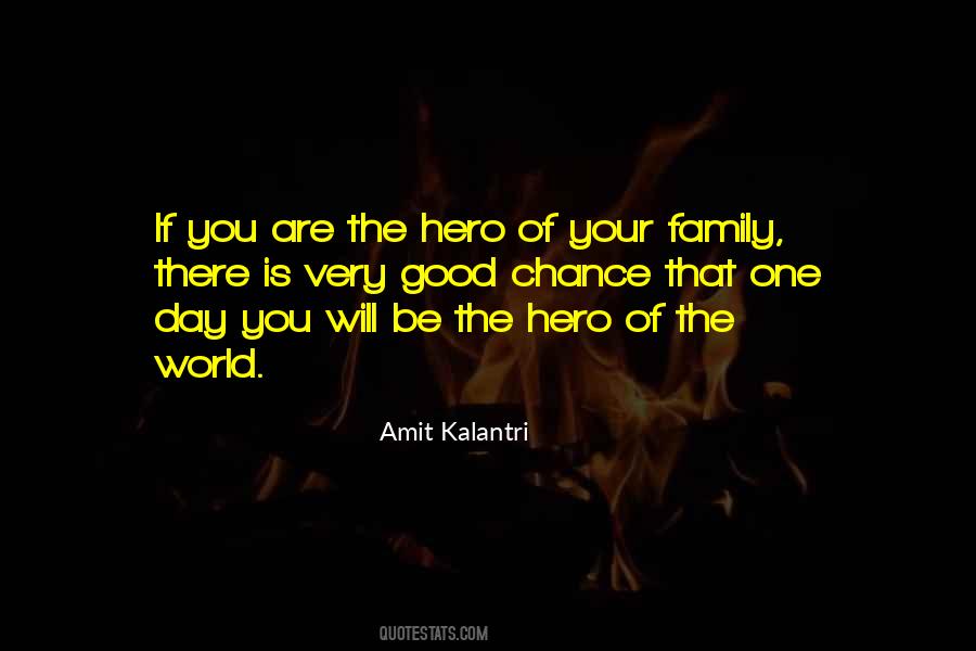 My Family Is My Hero Quotes #1474336