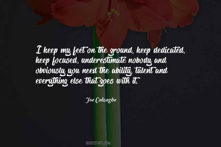 My Feet On The Ground Quotes #1684900