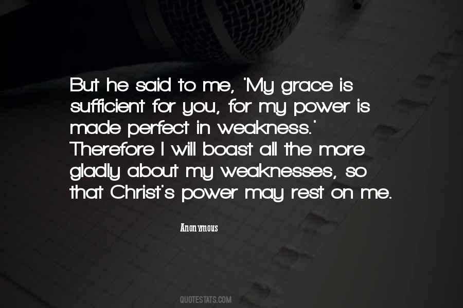 My Grace Is Sufficient Quotes #314669