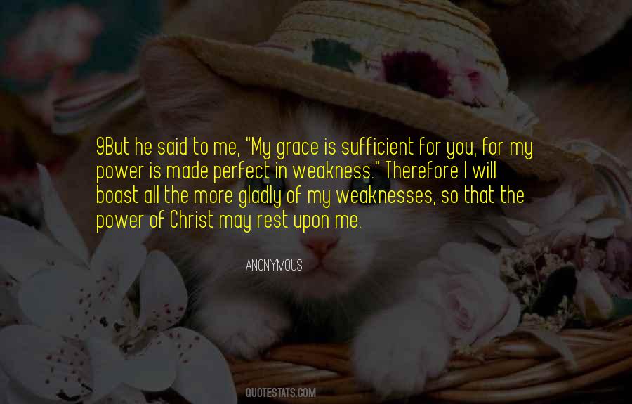 My Grace Is Sufficient Quotes #506730
