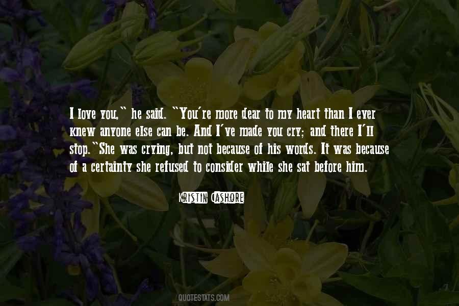 My Heart Crying Quotes #993091
