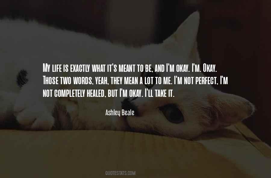 My Life Is Not Perfect But Quotes #643882