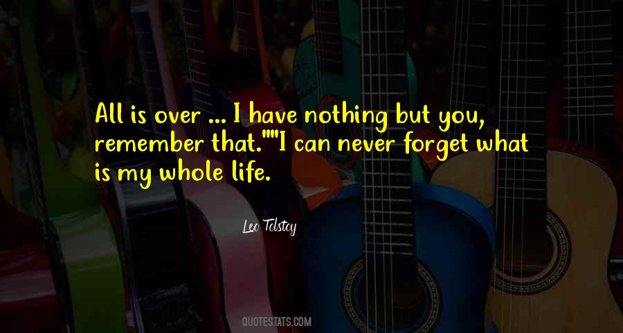 My Life Is Over Quotes #401797