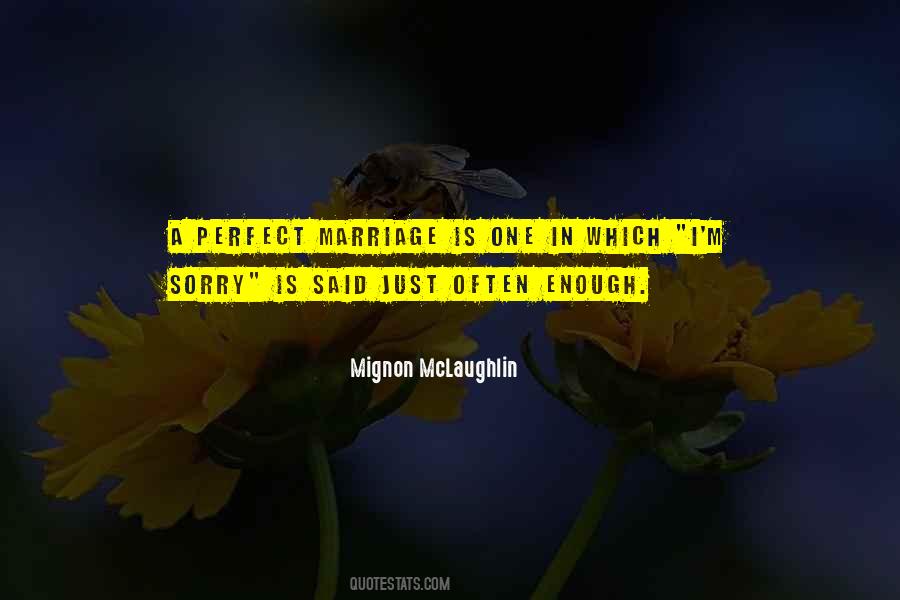 My Marriage Is Not Perfect Quotes #580219