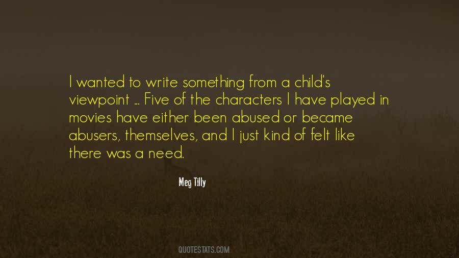 Quotes About Child Abusers #216262