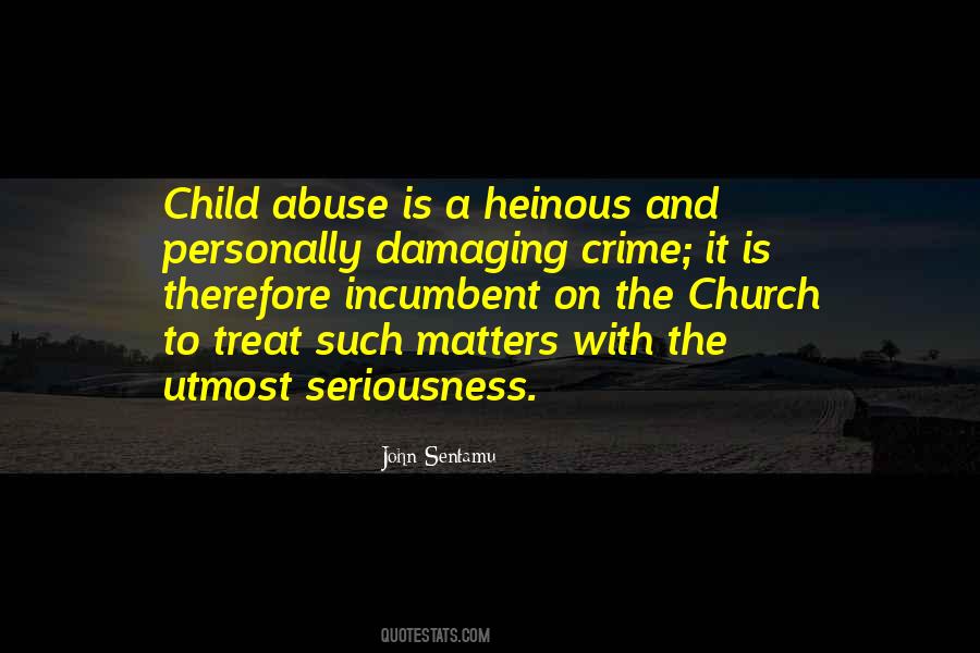 Quotes About Child Abuse #190660