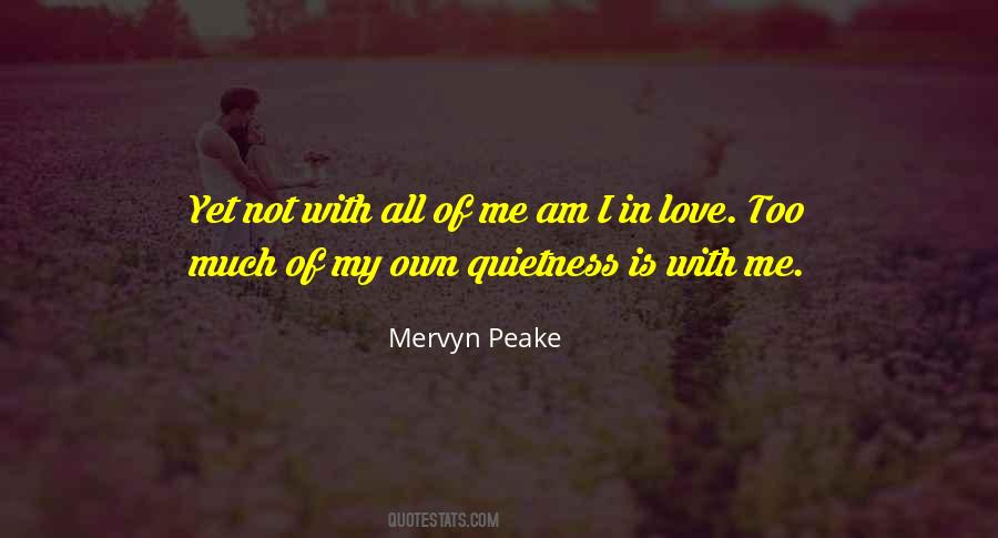 My Quietness Quotes #1594327