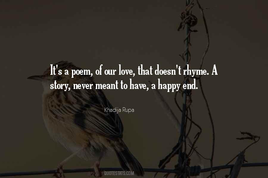 My Sad Love Story Quotes #222821