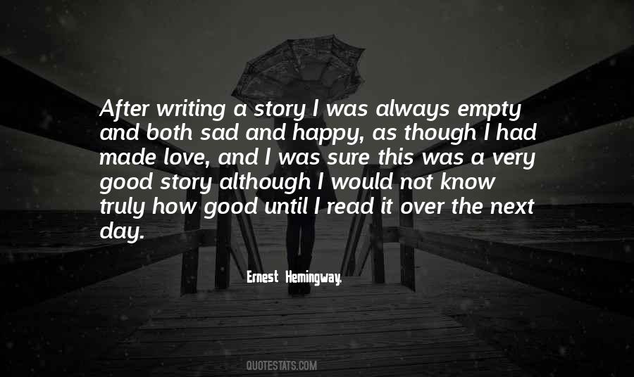 My Sad Love Story Quotes #274665
