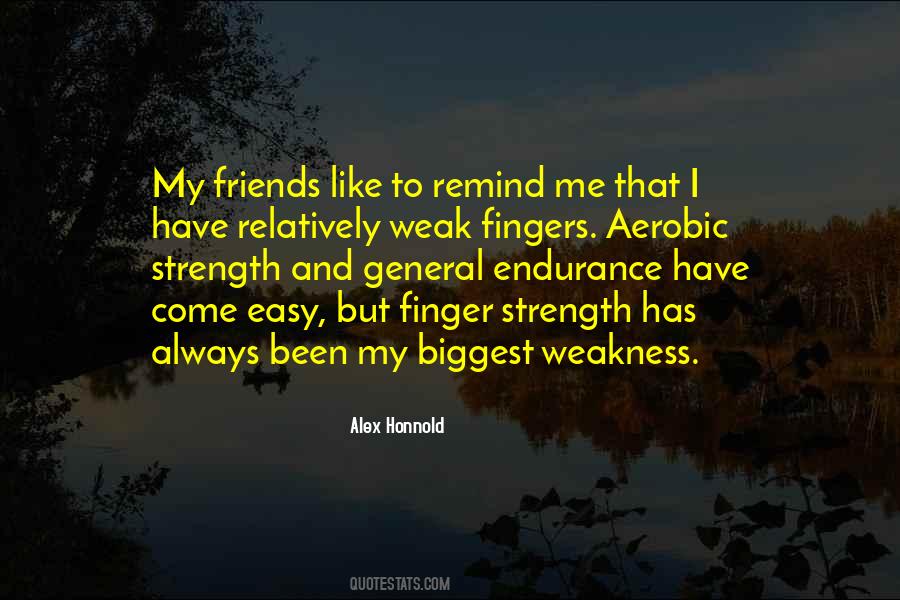 My Strength And Weakness Quotes #756117