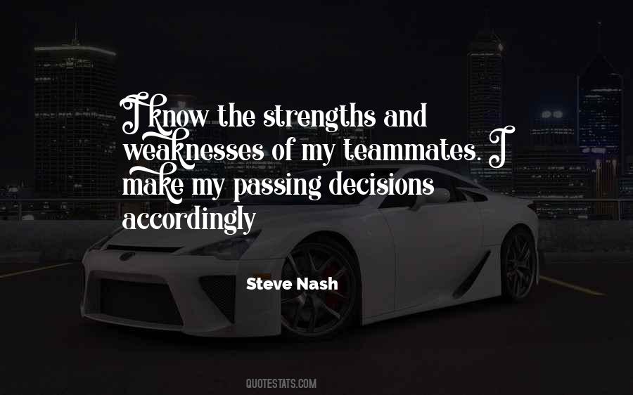 My Strengths And Weaknesses Quotes #900504