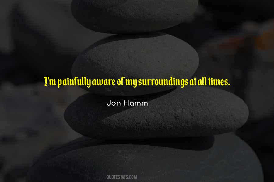 My Surroundings Quotes #33405