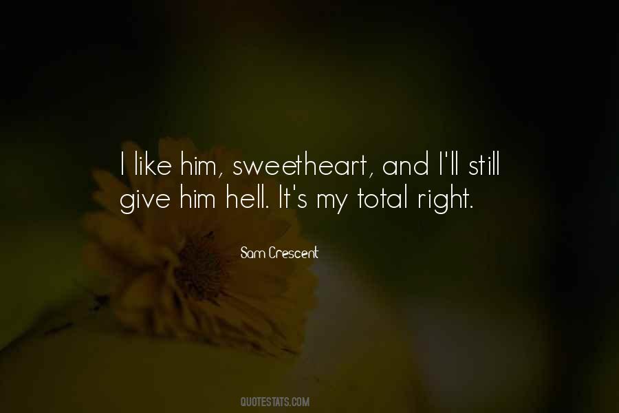 My Sweetheart Quotes #680418