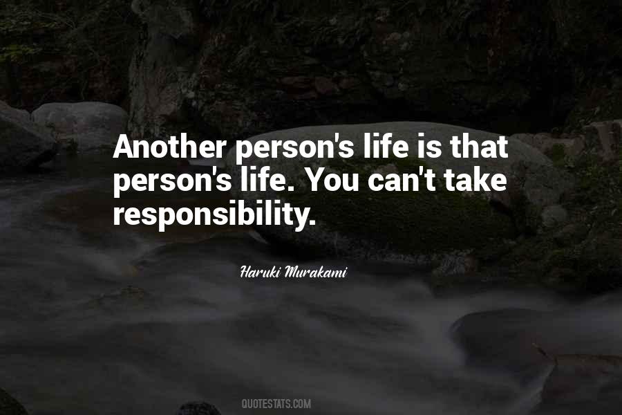 Quotes About Taking Responsibility For Yourself #109564
