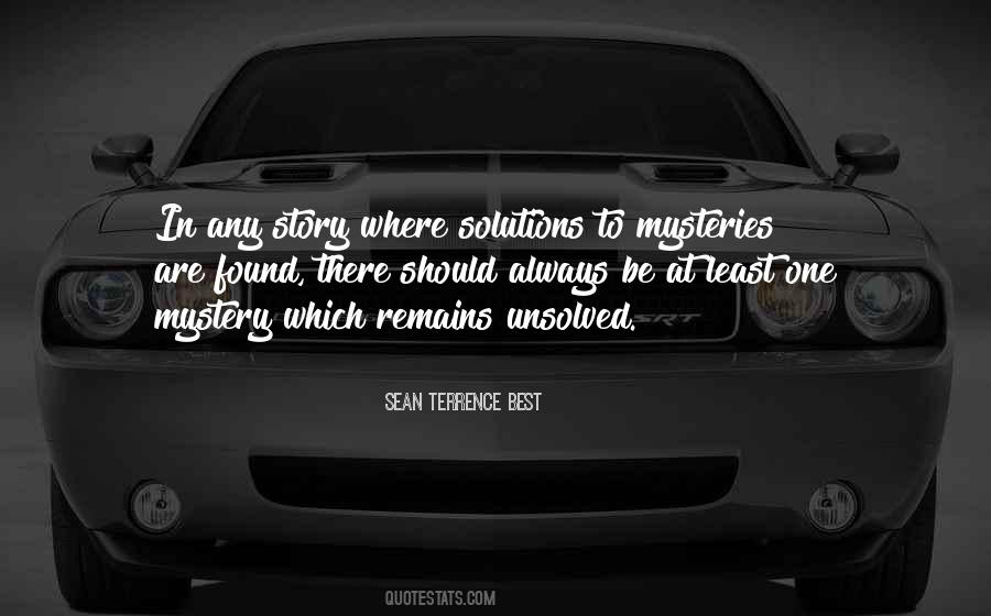 Mystery Thriller Quotes #1080