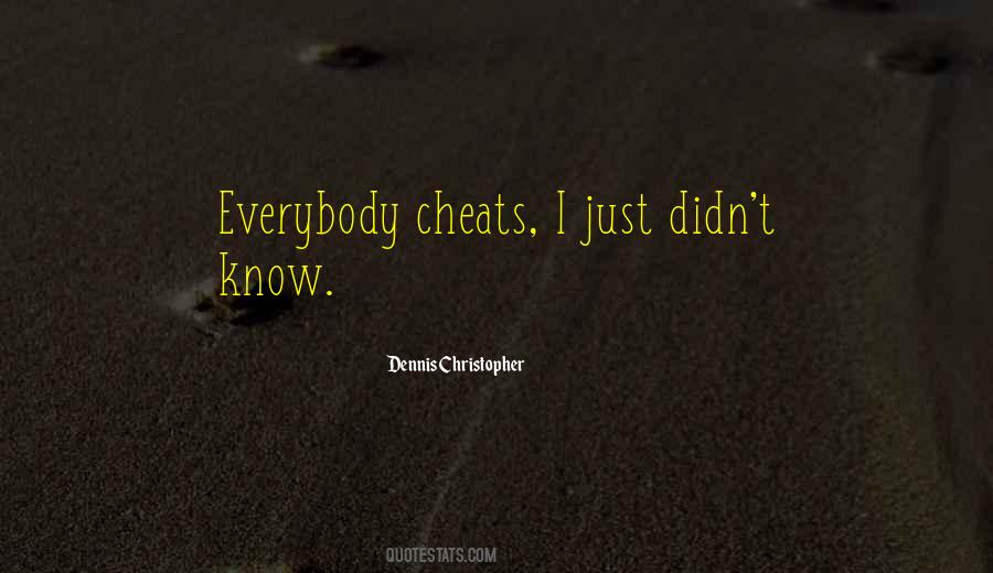 Quotes About Cheats #53304