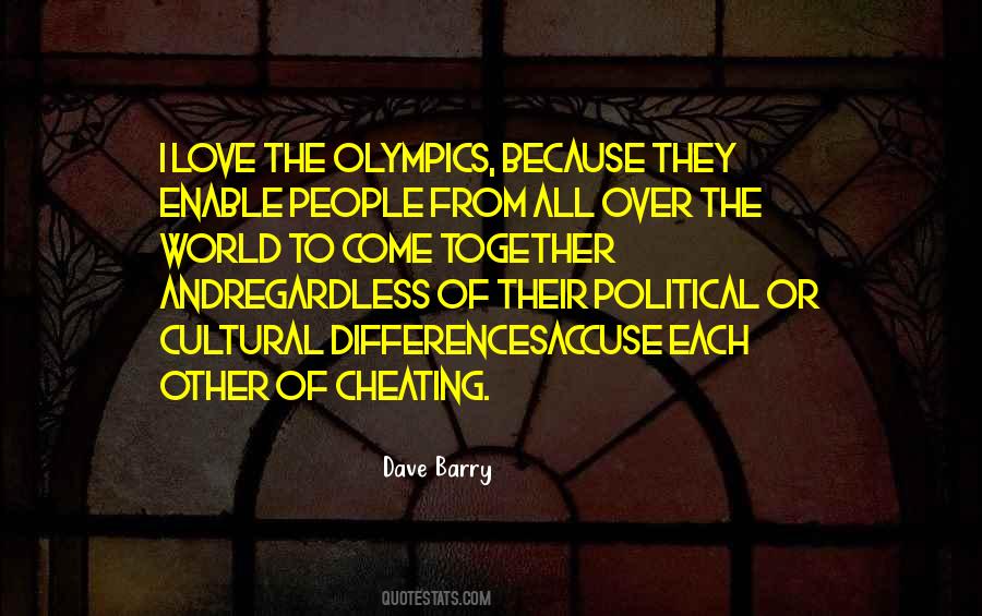 Quotes About Cheating Sports #1535126