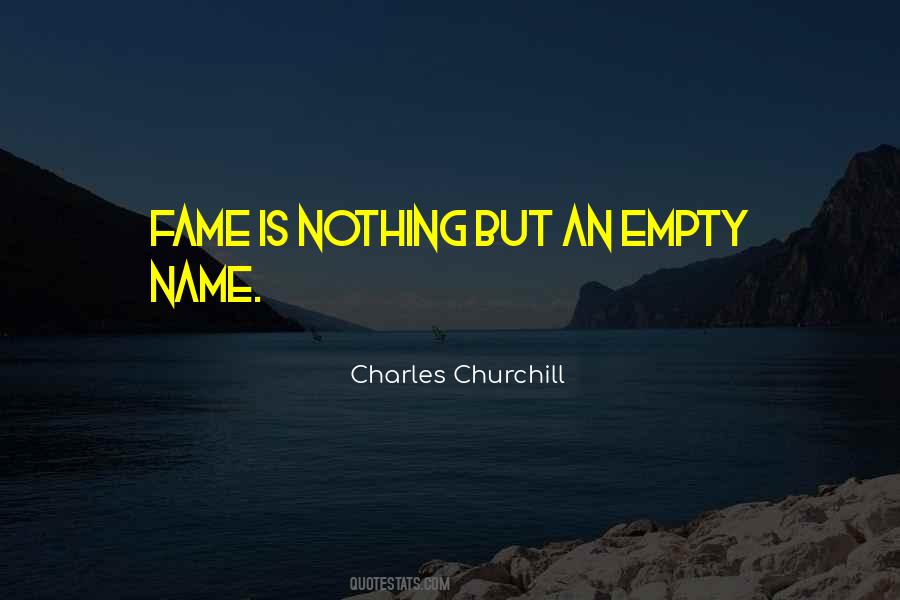 Name Fame Quotes #789725