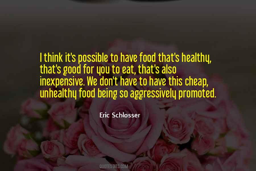 Quotes About Cheap Food #673997