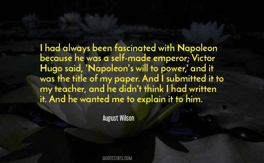 Napoleon's Quotes #239322
