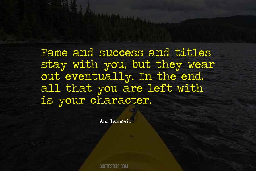 Quotes About Character And Success #920591