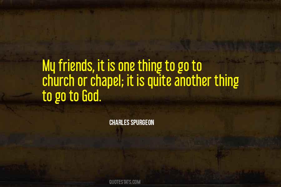 Quotes About Chapel #1049715