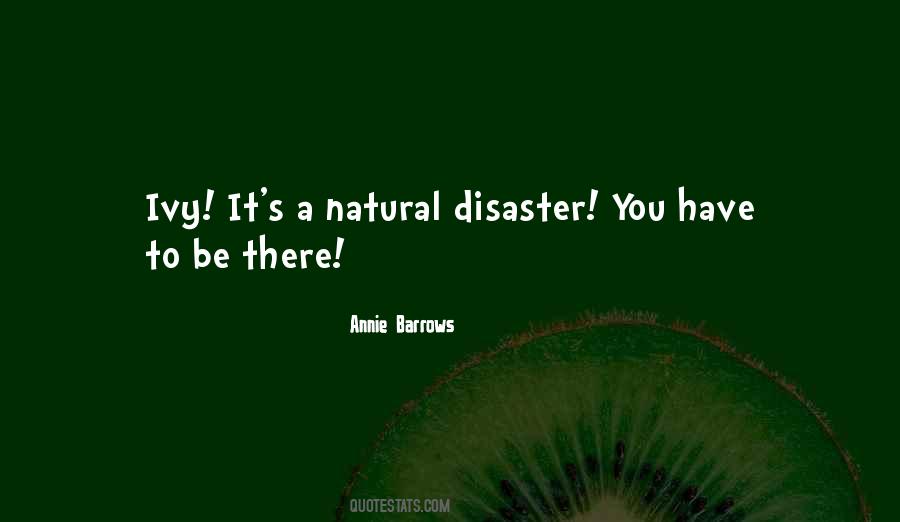 Natural Disaster Quotes #68207