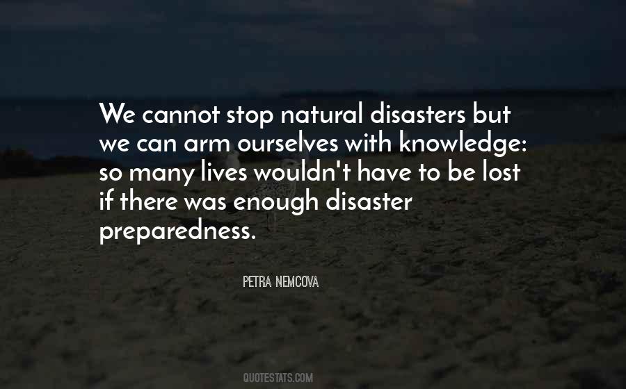 Natural Disaster Quotes #843105