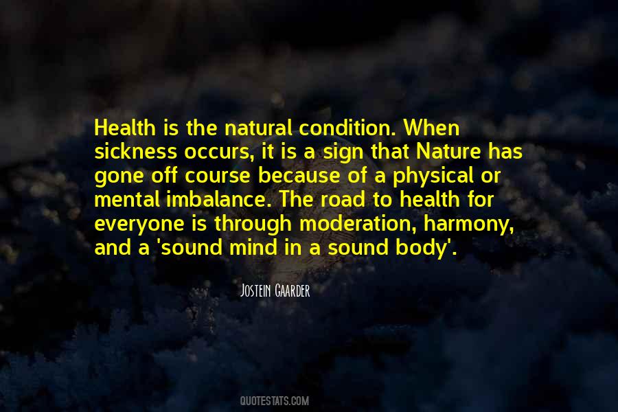 Nature And Health Quotes #1007135