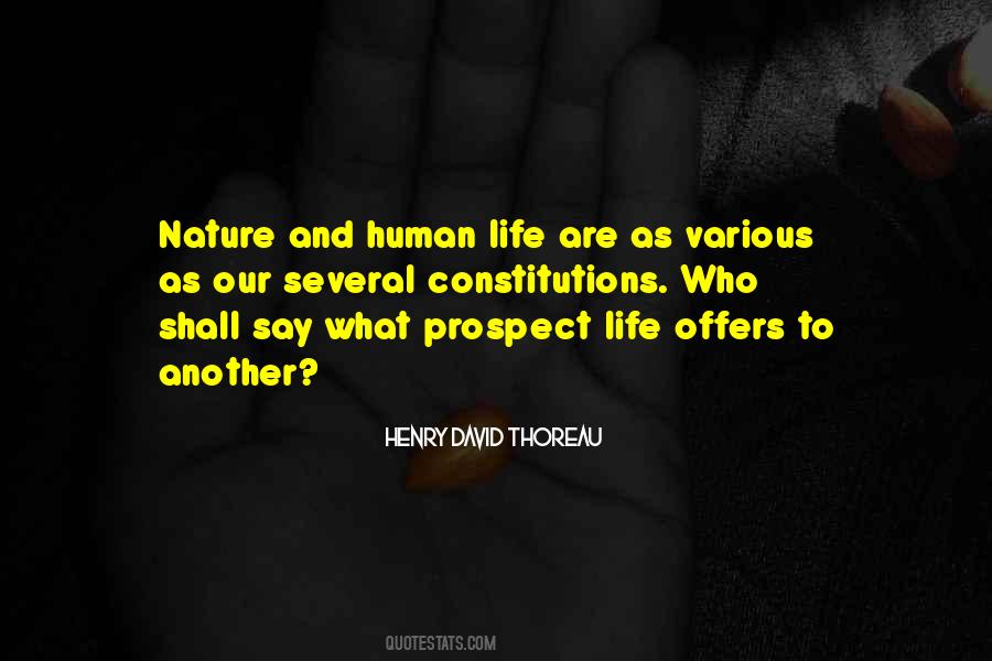 Nature And Human Life Quotes #1066541