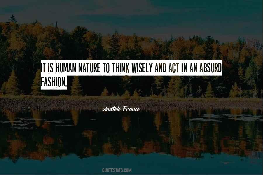Nature And Human Quotes #61029