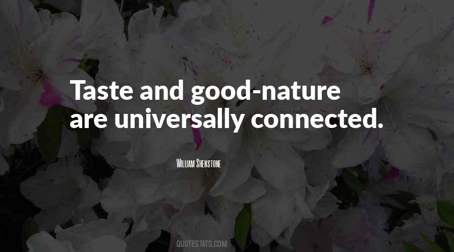 Nature Connected Quotes #1190433
