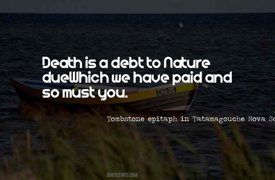 Nature Death Quotes #26918