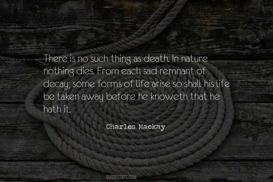 Nature Death Quotes #341378