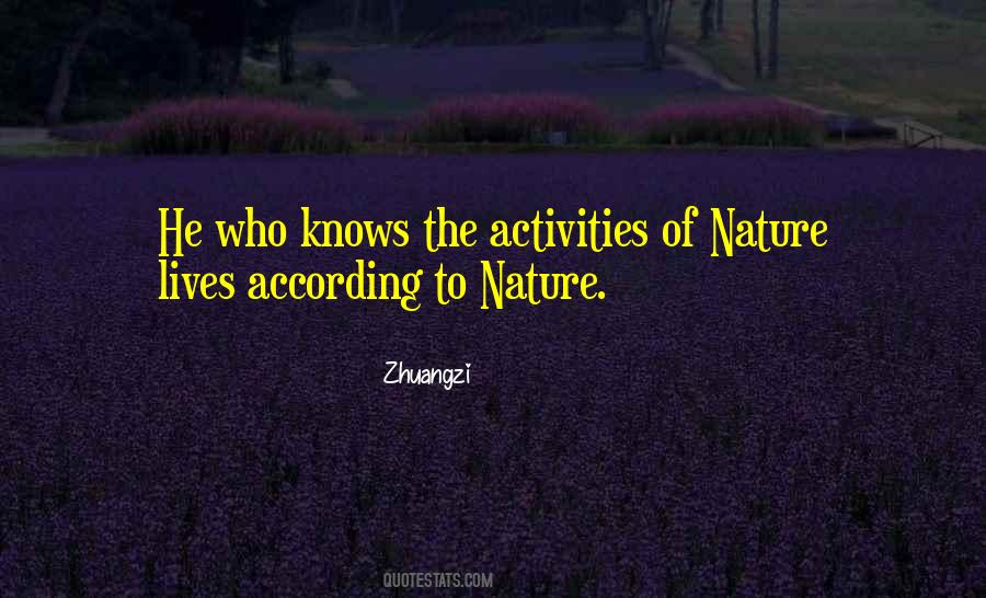Nature Knows Best Quotes #87752
