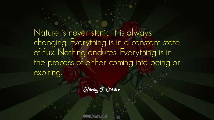 Nature Never Change Quotes #1432173