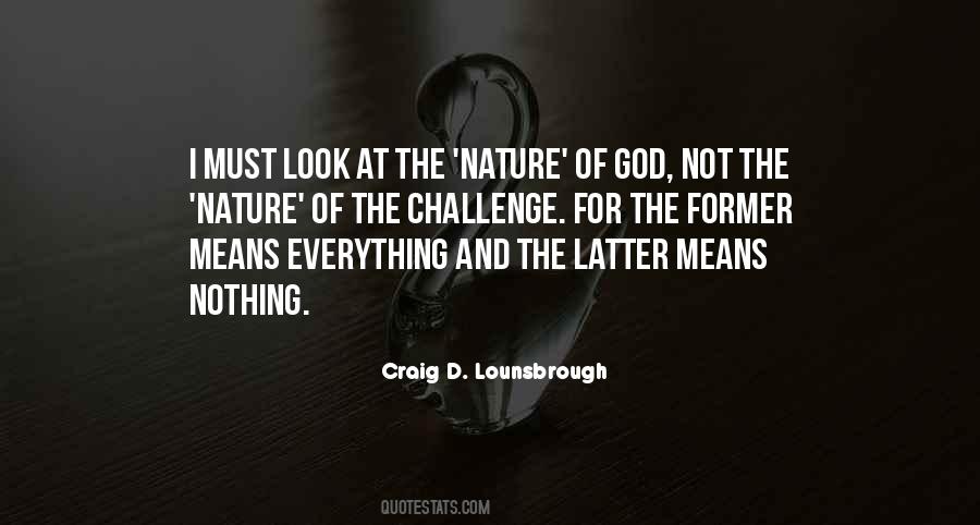 Nature Of Quotes #1778739