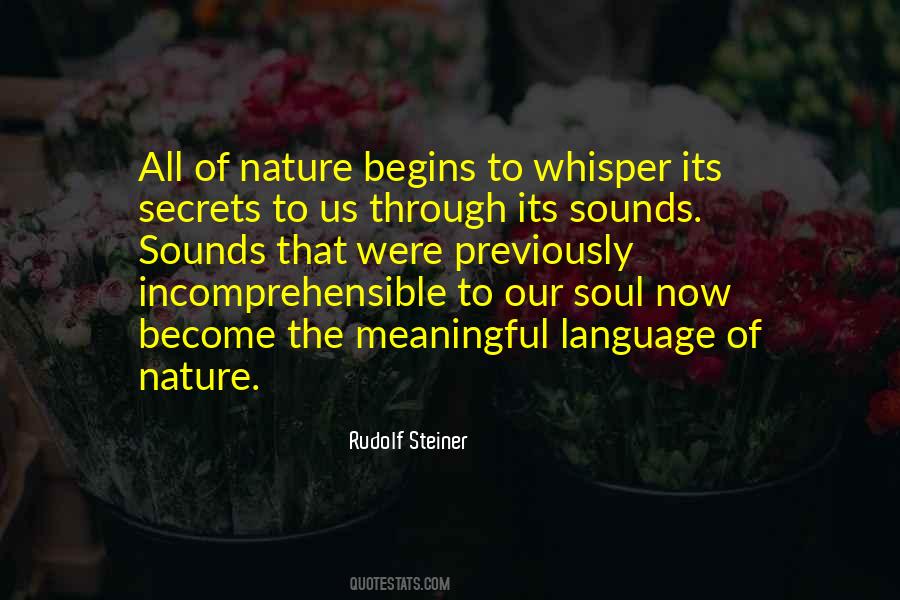 Nature Sounds Quotes #1738563