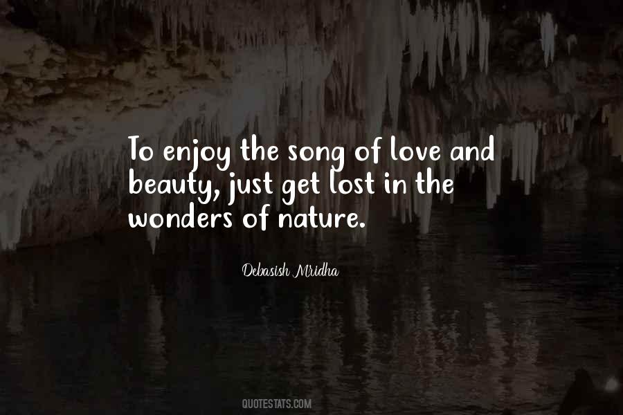 Nature Wonders Quotes #1072568