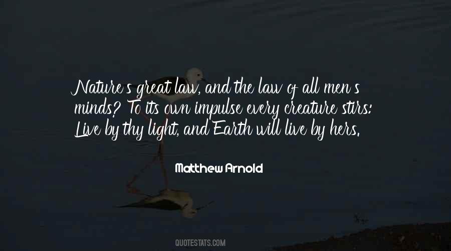 Nature's Law Quotes #35930