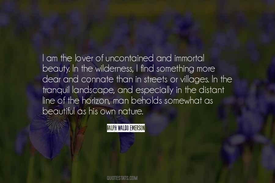 Nature's Lover Quotes #1104115