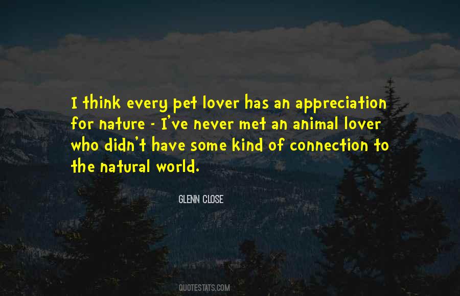 Nature's Lover Quotes #1653280