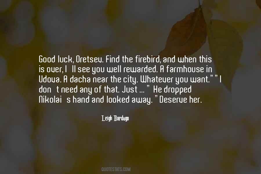 Need Good Luck Quotes #1155817