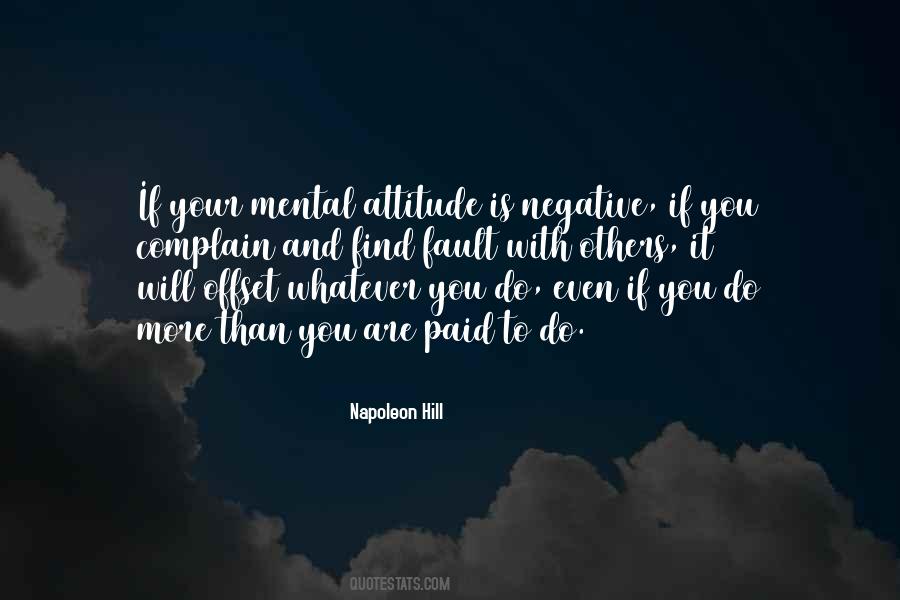 Negative Mental Attitude Quotes #655927