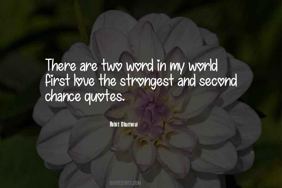 Quotes About Chance Love #95555