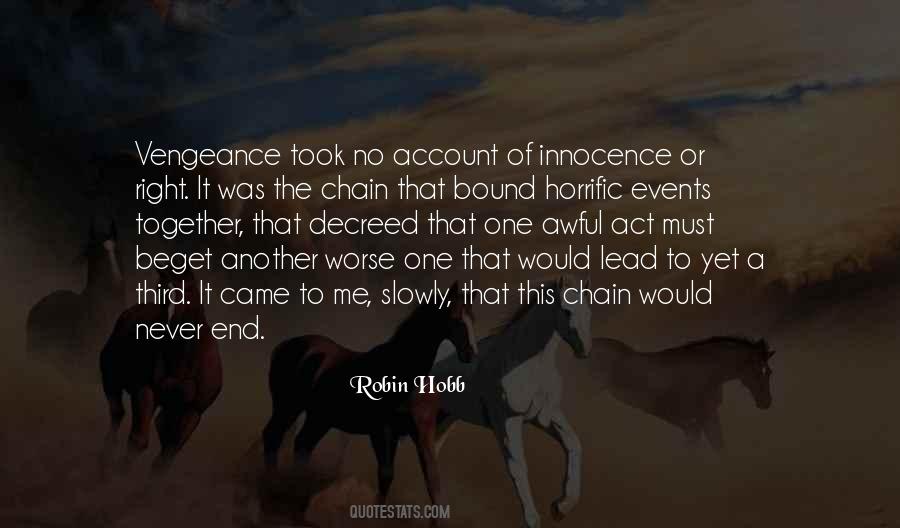 Quotes About Chain Of Events #1175589