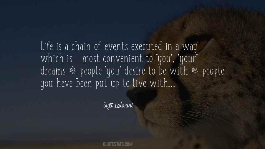 Quotes About Chain Of Events #1308169