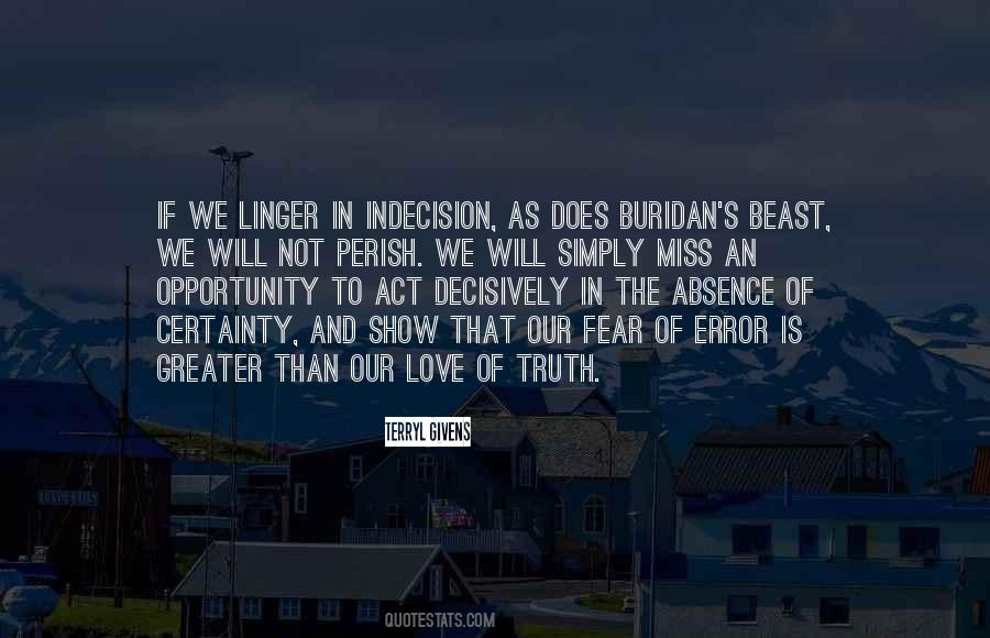 Quotes About Certainty In Love #1127572