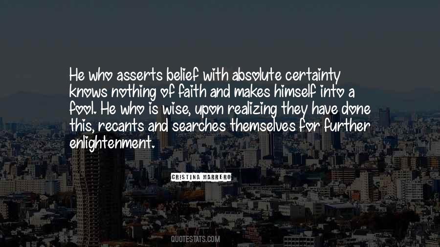 Quotes About Certainty In Love #1167890